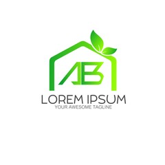 Letter eco green Logo Hexagon Design template