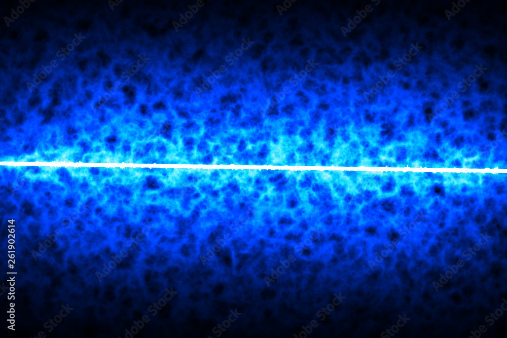 Poster abstract blue light lines with texture effect background.bright blue glowing lines with fractal nois