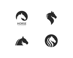 Horse Logo Template Vector