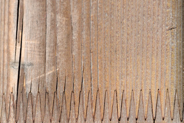 Texture of a wooden surface lit by the sun. Wooden background