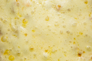 Close up of lasagna or pizza texture background.