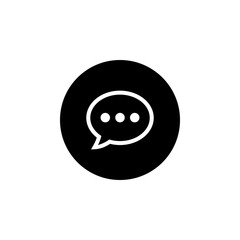 Fototapeta premium Chat icon vector. Chat Icon in trendy flat style. Speech bubble symbol
