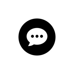 Fototapeta premium Chat icon vector. Chat Icon in trendy flat style. Speech bubble symbol