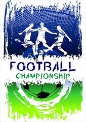 Obraz premium football, soccer player, game, ball, match, splatter, grunge, sport, paint, abstract, active, background, banner, blue, bright modern, championship, competition, cup, design, element, field, soccer, g