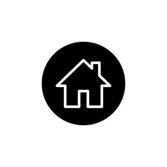 Fototapeta premium Home icon vector. House vector icon
