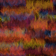 Stoffe zum Nähen Colorful weave grunge striped and wavy seamless pattern