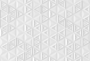 Parametric digital texture of triangles with different volume and internal pattern 3D illustration