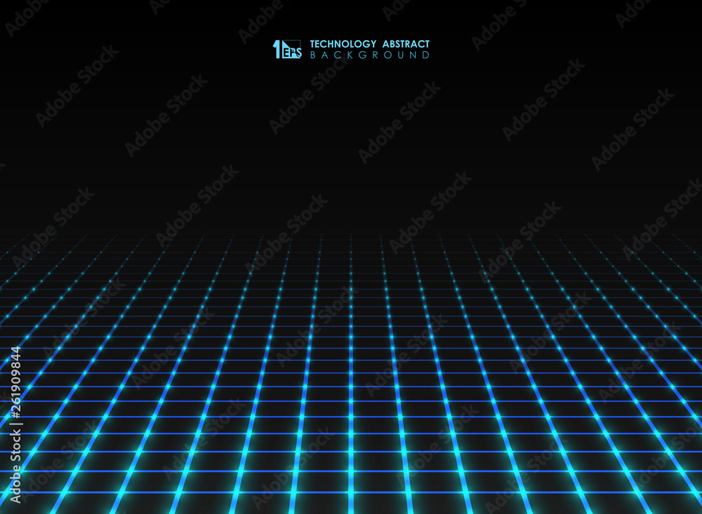 Poster abstract futuristic square grid line pattern connect background. illustration vector eps10