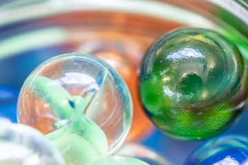 Beautiful colorful marbles