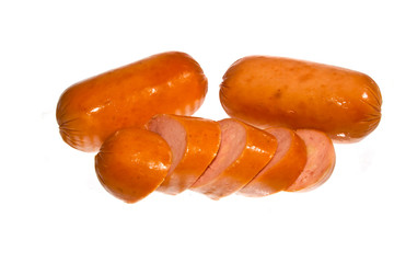 sausage isolated on white background