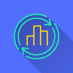 Data analysis - vector icon for graphic and web design.