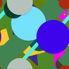 Flat material design - Creative vector trend seamless