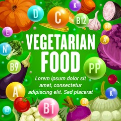 Vitamins and minerals in vegetables and seasonings