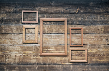 frames on old, wall