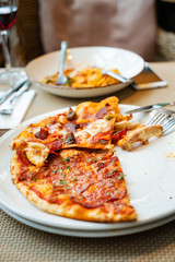 pizza in the pizzeria