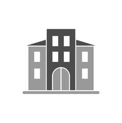 Building icon on background for graphic and web design. Simple vector sign. Internet concept symbol for website button or mobile app.