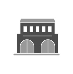 Building icon on background for graphic and web design. Simple vector sign. Internet concept symbol for website button or mobile app.