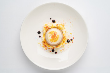jelly dessert with whipped cream