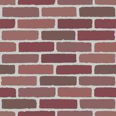 Red Brick wall texture seamless pattern. Vector illustration background  for fashion, surface design for web, home decor, fashion, surface, graphic design