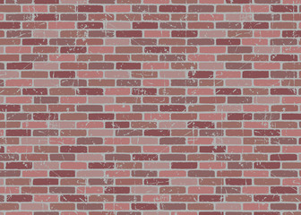 Red Brick wall texture pattern. Vector illustration background for fashion, surface design for web, home decor, fashion, surface, graphic design