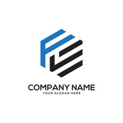 F initial logo design