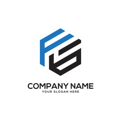 F initial logo design