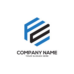 F initial logo design
