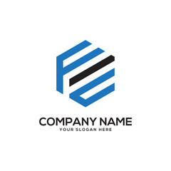 F initial logo design