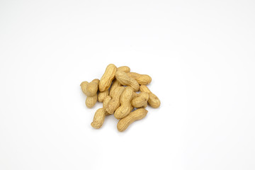 peanuts isolated on white background