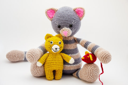 Amigurumi soft toys handmade you you. crochet wool.A gift for children and loved ones