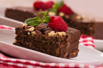 Chocolate cake.