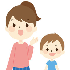 母親と息子