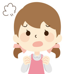 怒る女の子