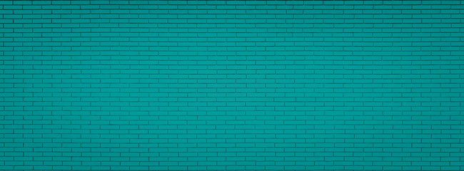 Green brick wall