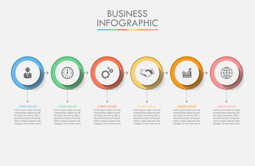 Business data visualization. timeline infographic icons designed for abstract background template milestone element modern diagram process technology digital marketing data presentation chart Vector