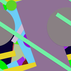 Flat material design - Creative vector trend seamless