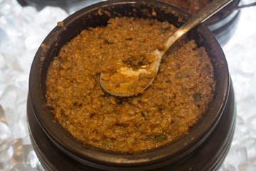 Korean spicy paste ssamjang soy sauce