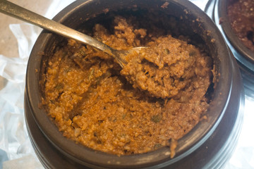 Korean spicy paste ssamjang soy sauce