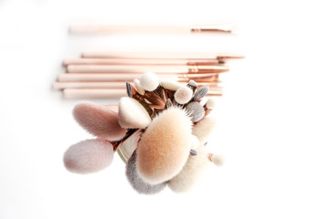 Professional makeup brushes set	