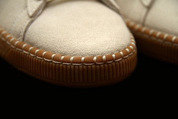 Sneakers close up background
