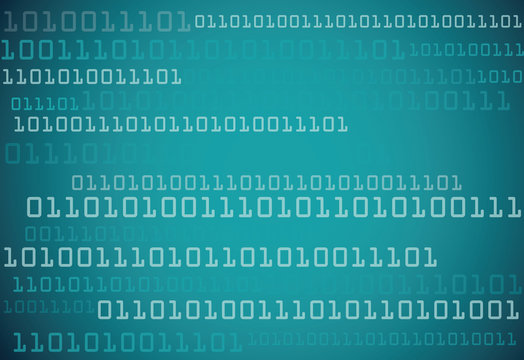 Screen computer binary code listing table background