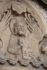 Hungary Buda Castle Matthias Church stone statue