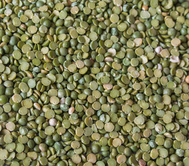 Split green peas background