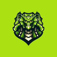 awesome dragon logo sport template