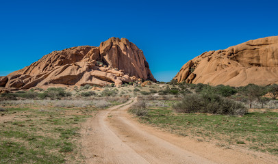 Spitzkoppe, unique rock formation in Damaraland, Namibia