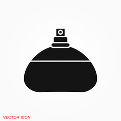 Perfume icon vector sign symbol for design