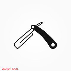 Razor icon vector sign symbol for design