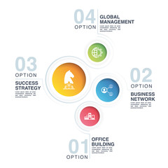 Fototapeta premium NOWOCZESNA KONCEPCJA INFOGRAFIKI BIZNESOWEJ