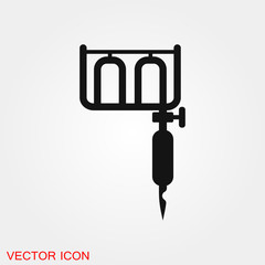 Tattoo Machine Icon vector sign symbol for design
