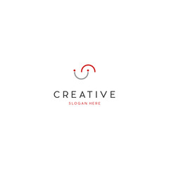Obraz premium Letter S Smile Creative Logo Design Template, Initial S smile vector logo Element. Letter S Happy with smile concept